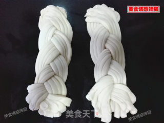 辫子肉松吐司（一次性发酵）的做法步骤：9