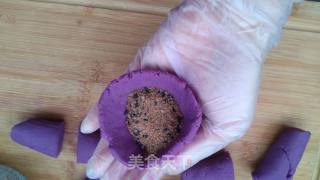 紫薯红糖芝麻饼的做法步骤：9
