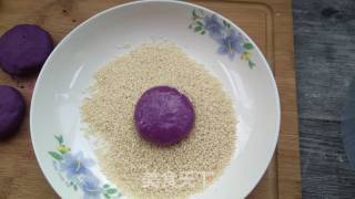 紫薯红糖芝麻饼的做法步骤：11