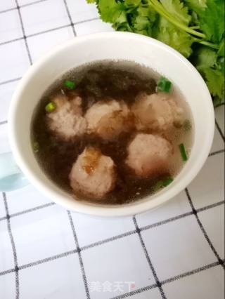 牛肉丸紫菜汤的做法步骤：9