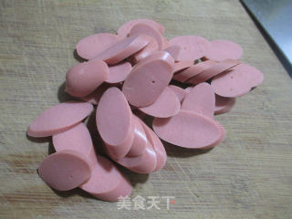 小油豆腐火腿肠煮粉丝的做法步骤：2