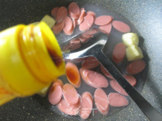 小油豆腐火腿肠煮粉丝的做法步骤：5