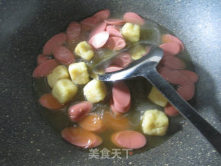 小油豆腐火腿肠煮粉丝的做法步骤：9