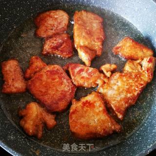 香煎梅花肉片的做法步骤：6