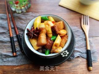 芸豆笋子红烧肉的做法步骤：13