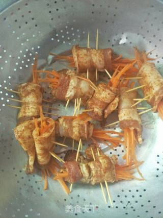 香煎五花肉卷的做法步骤：5