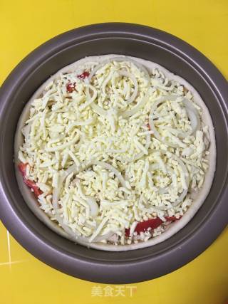 鸡肉黑椒披萨的做法步骤：9