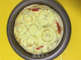 鸡肉黑椒披萨的做法步骤：11