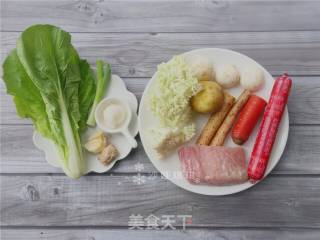 杂蔬滑肉的做法步骤：1