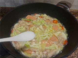 杂蔬滑肉的做法步骤：12
