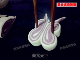 紫薯蝴蝶卷的做法步骤：12