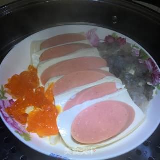花式蒸豆腐的做法步骤：7