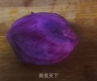黑芝麻紫薯饼的做法步骤：2