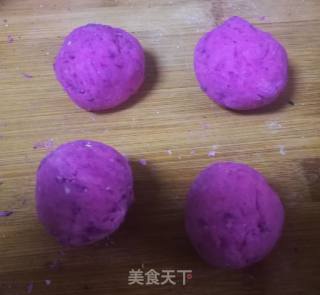 黑芝麻紫薯饼的做法步骤：9