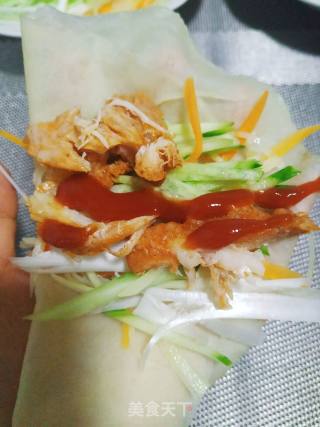 土豆丝黄瓜卷薄饼的做法步骤：12