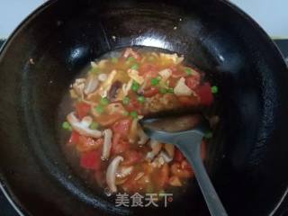 西红柿香菇鸡蛋面的做法步骤：10
