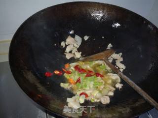 白菜木耳烧面筋的做法步骤：4