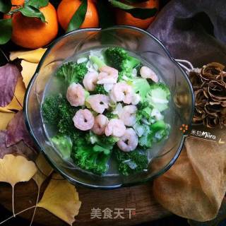 清炖西兰花虾仁的做法步骤：9