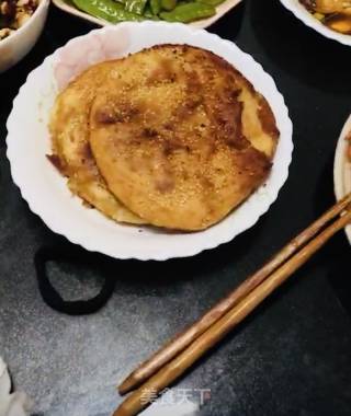 吃到久违的烧饼夹粉丝的做法步骤：2