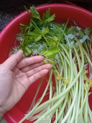 芹菜炒牛肉的做法步骤：2