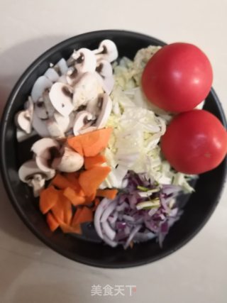 时蔬浓汤的做法步骤：4