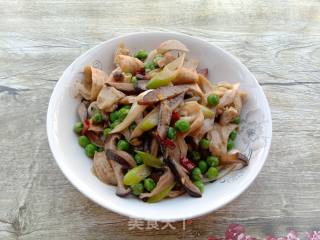香菇青豆炒面筋的做法步骤：13