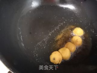 炸地瓜丸子的做法步骤：8