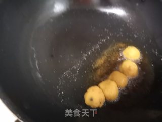 炸地瓜丸子的做法步骤：9