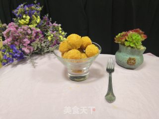 炸地瓜丸子的做法步骤：10