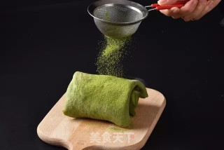 网红抹茶毛巾卷的做法步骤：12
