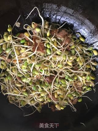 牛肉炒豆芽的做法步骤：7