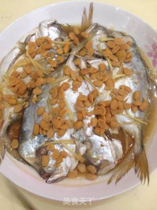 黄豆酱蒸月亮鱼的做法步骤：5