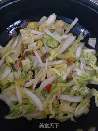 上汤娃娃菜炖冻豆腐的做法步骤：5