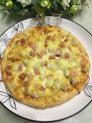 鸡肉火腿披萨的做法步骤：14