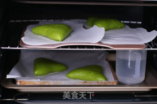 抹茶奶酪软欧的做法步骤：16