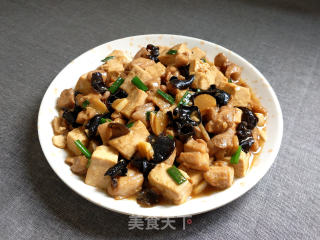 豆腐木耳焖鸡的做法步骤：10
