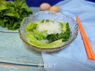 早餐—生菜粉丝汤的做法步骤：8