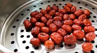 红枣、糯米做的特色切糕香甜软糯，营养丰富，比蛋糕还好吃，制作方法超级简单！的做法步骤：4