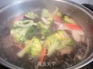 菌蔬炒山药的做法步骤：3