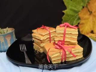 像豆腐一样的蛋糕????（金黄色蛋糕）的做法步骤：15