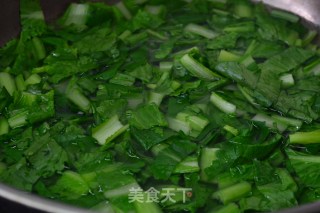白玉菇炒小白菜的做法步骤：3