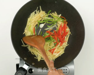 青椒土豆丝的做法步骤：7