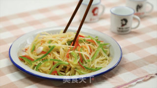 青椒土豆丝的做法步骤：8