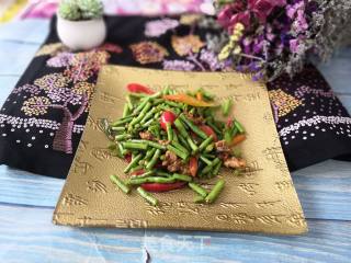 油堆炒豇豆的做法步骤：6