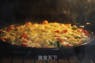 面条披萨的做法步骤：10