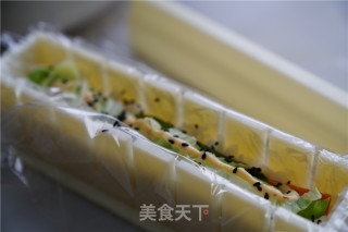 时蔬牛肉肠饭团的做法步骤：7