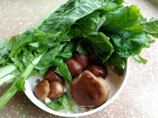 芥菜炒香菇的做法步骤：1