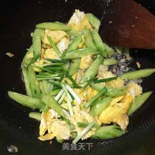 青瓜炒鸡蛋的做法步骤：11