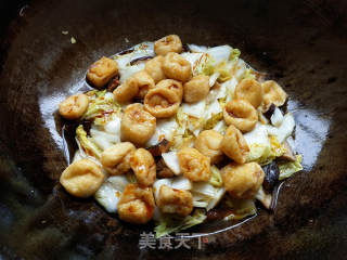 油豆腐炒白菜的做法步骤：7