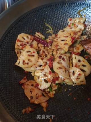 香辣藕片的做法步骤：14